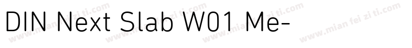 DIN Next Slab W01 Me字体转换
